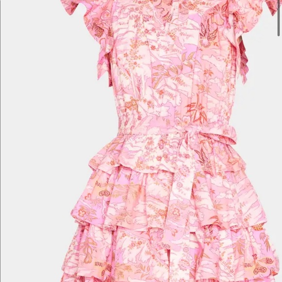 Lulua Frill-Sleeve Tiered-Ruffle Mini Dress - Picture 5 of 11